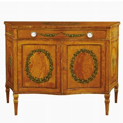 A satinwood sideboard