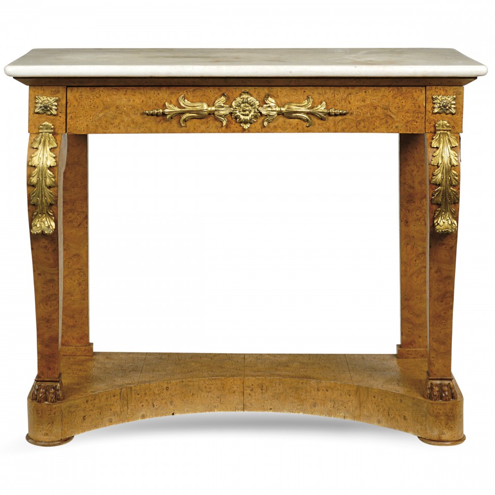 Charles X briar-root console